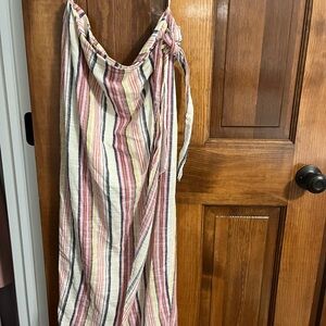 Striped Multicolor Free People Midi Skirt